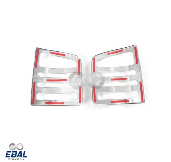 VW T5 Multivan Krom Stop Çerçevesi 2003-2010 Paslanmaz Çelik - Resim 4