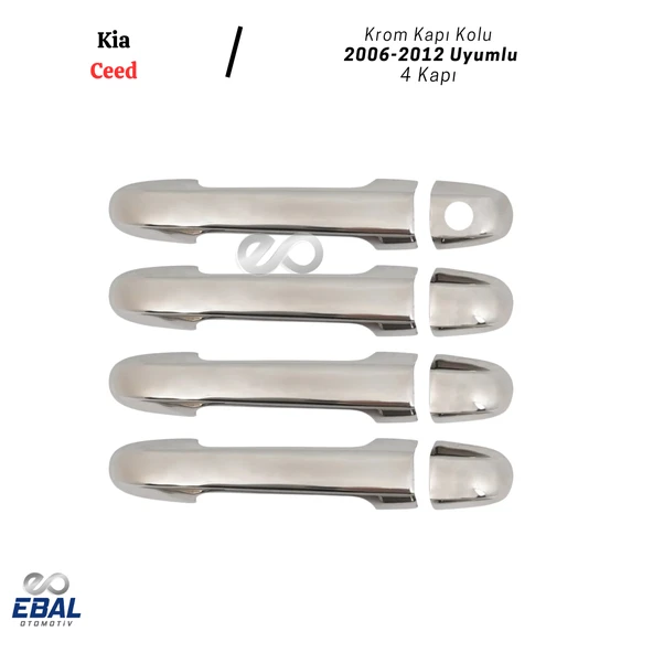 Kia Ceed Krom Kapı Kolu 4 Kapı 2006-2012 Arası Uyumlu P. Çelik - Resim 3