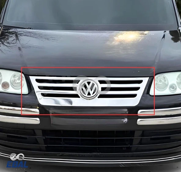 VW Caddy Krom Ön Panjur 1 prç. 2004 Üzeri P. Çelik Formlu - Resim 2