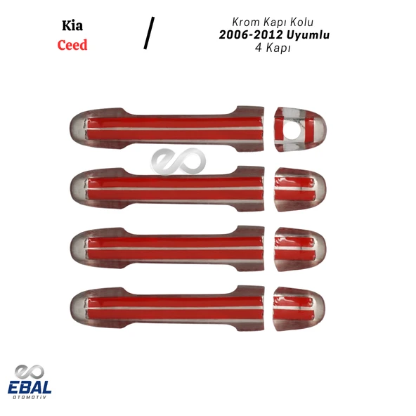 Kia Ceed Krom Kapı Kolu 4 Kapı 2006-2012 Arası Uyumlu P. Çelik - Resim 4