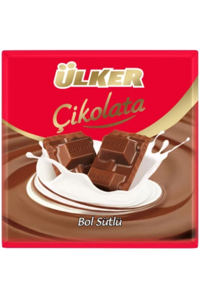 Ülker Bol Sütlü Kare Çikolata 60 g 12 Adet ürün görseli 1