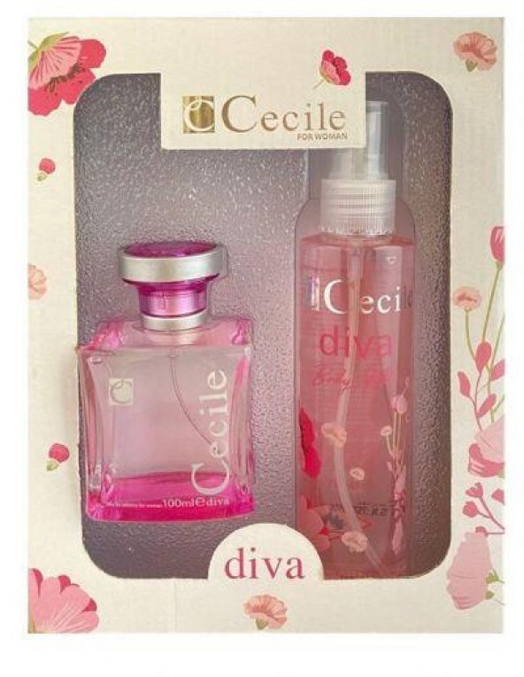 Cecile Parfüm Set Bayan Diva 100ml Edt+ Vücut Spreyi  Edc 150ml ürün görseli 1