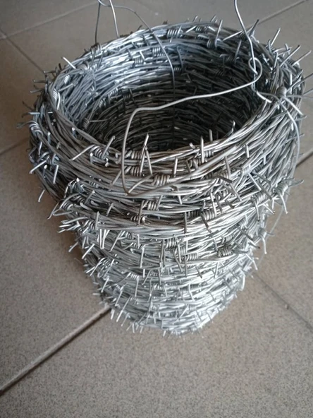 DİKENLİ TEL 125 MT.LİK 1,30*1,30 MM-GALVANİZLİ ürün görseli 1