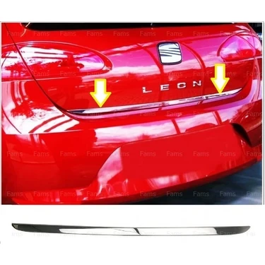 Seat Leon MK2 Krom Bagaj Alt Çıtası 2005-2012 P. Çelik ürün görseli 1