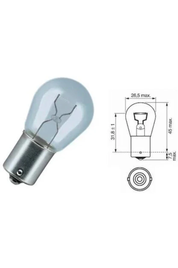 Ampül-eco - 12 V - R5w - 5 W - Ba15s Marka ürün görseli 1