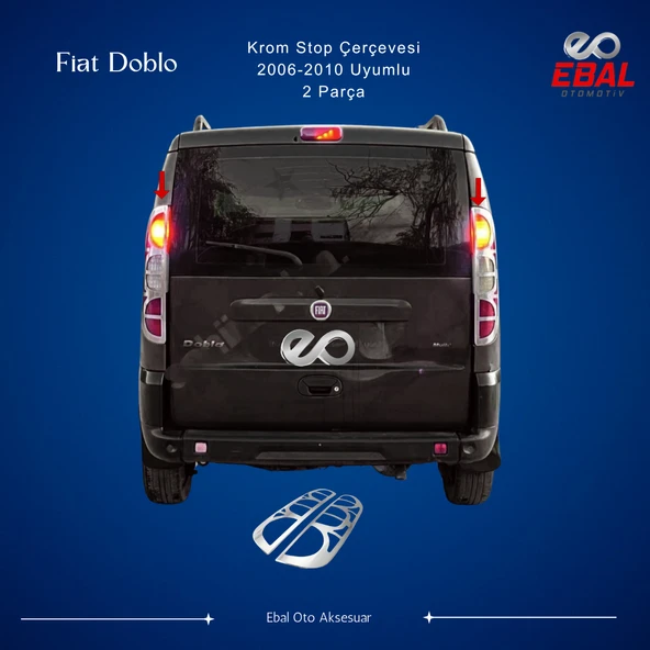 Fiat Doblo Krom Stop Çerçevesi 2006-2010 P. Çelik ürün görseli 1