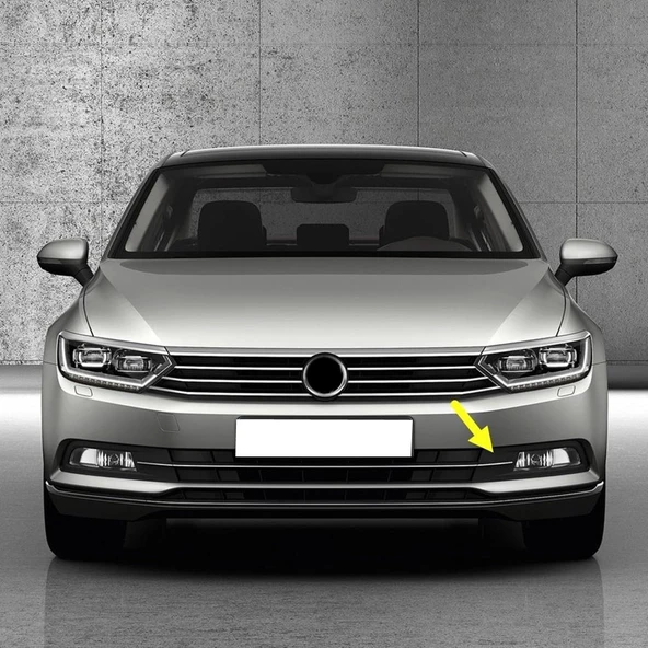 VW Passat B8 2015-2019 Ön Tampon Sol Sis Farı Kapağı Krom 3G0854661A ürün görseli 1