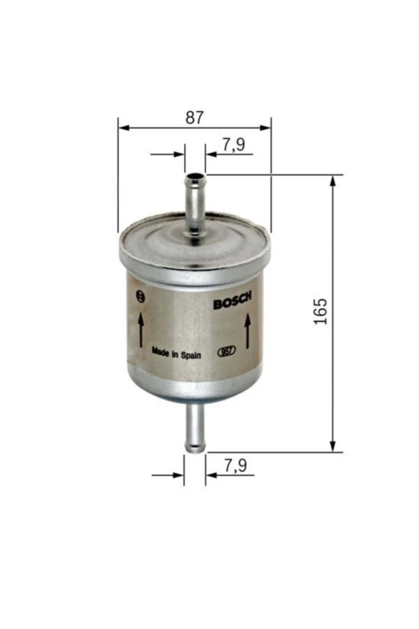 Bosch 0450905921 Yakıt Filtre K.ç Tıp Volvo S40 99-04 S60 01 S80 98-06 V40 99-04 C70 00-05 ürün görseli 1