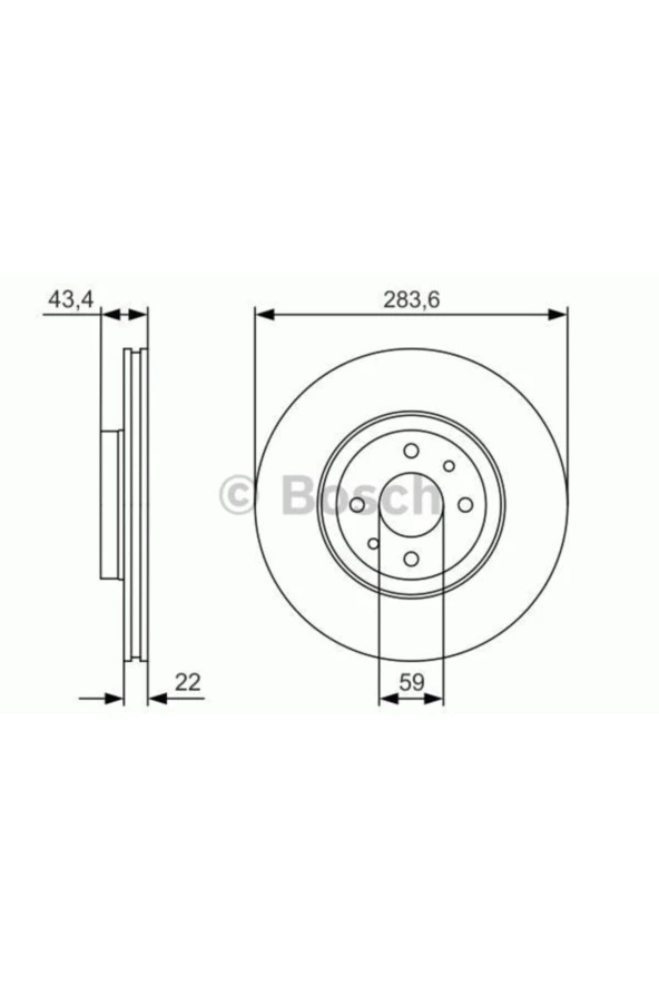 Bosch 0986478810 Ön Fren Aynası Doblo 05 Lınea-bravo-stılo 01 1.3d-1.9jtd-2.4jtd-2.0-1.6d 2 ürün görseli 1