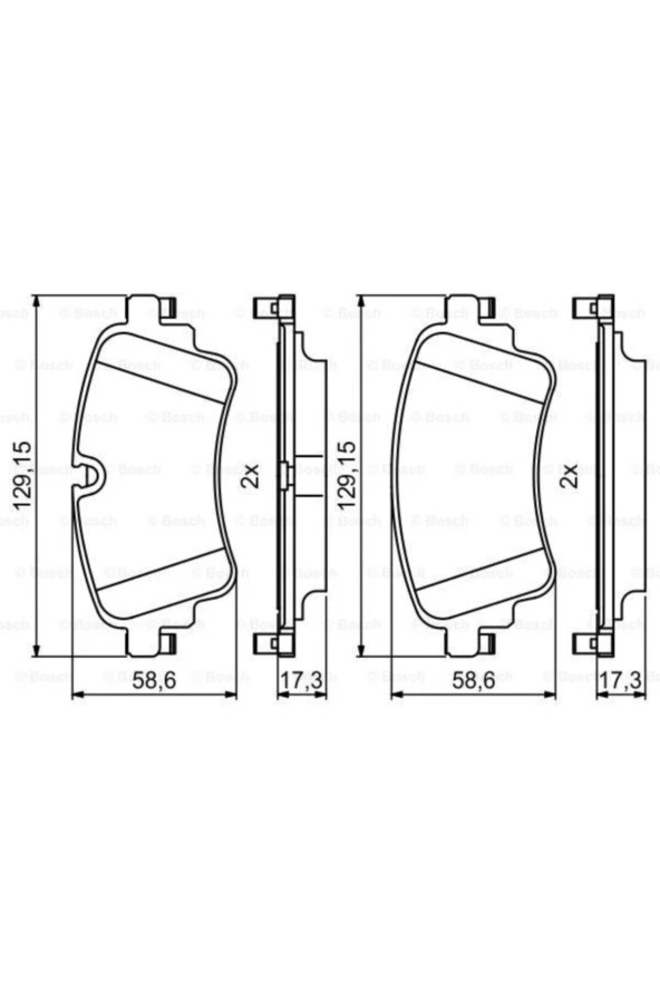0986494833 Dısk Balata Arka Audi A4 1.4 Tfsı 15> ürün görseli 1