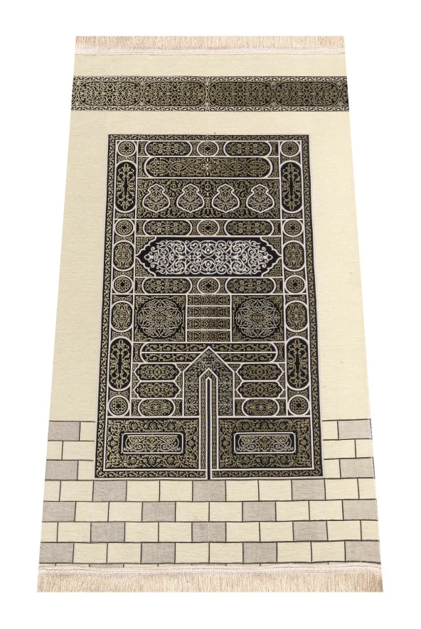 Kabe Desenli Ultra Plus Krem Şönil Seccade 17 ürün görseli 1