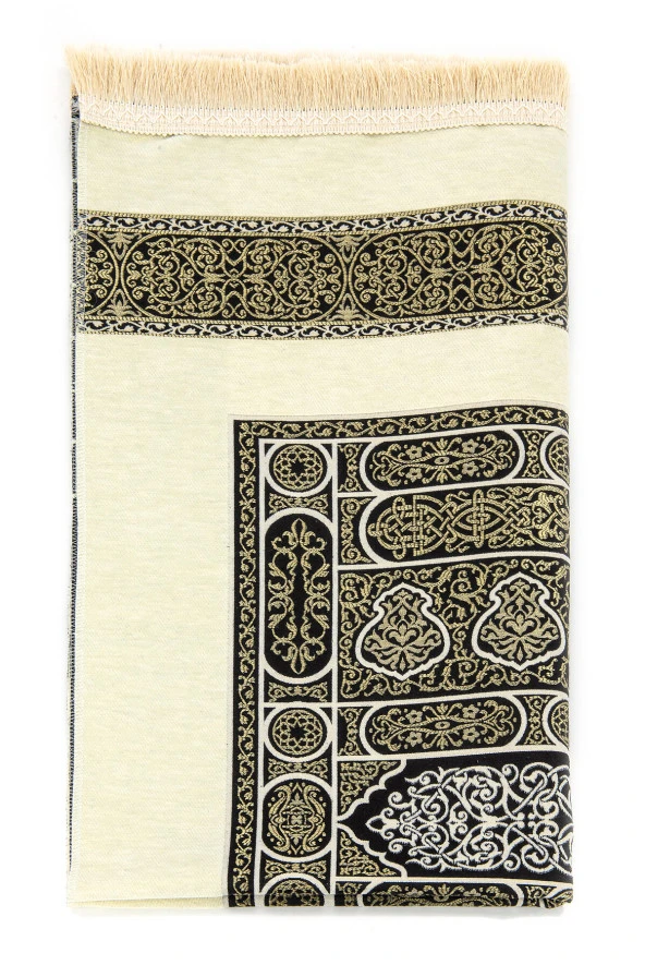 Kabe Desenli Ultra Plus Krem Şönil Seccade 17 - Resim 2