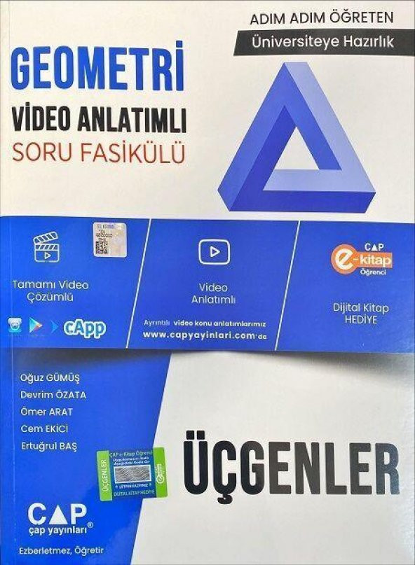 Üniversite Hazırlık Geometri Konu Anlatımlı Soru Fasikülü Çap Yayınları ürün görseli 1