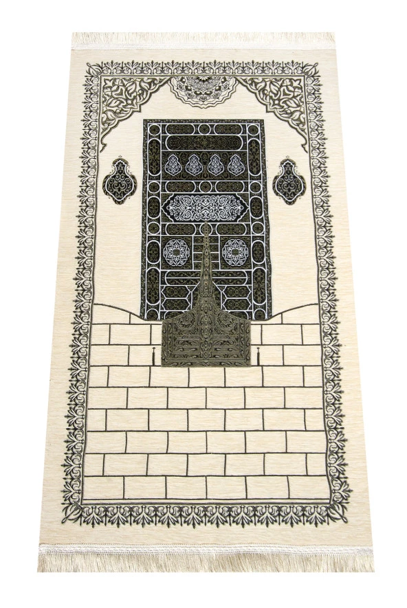 Kabe Desenli Ultra Plus Krem Şönil Seccade 16 ürün görseli 1