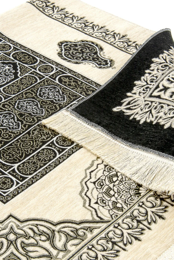 Kabe Desenli Ultra Plus Krem Şönil Seccade 16 - Resim 4