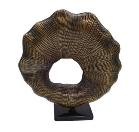 Crearthome Güneş Dekor Alüminyum Eskitme Obje 40x37 cm SZR-T-4-E ürün görseli 1