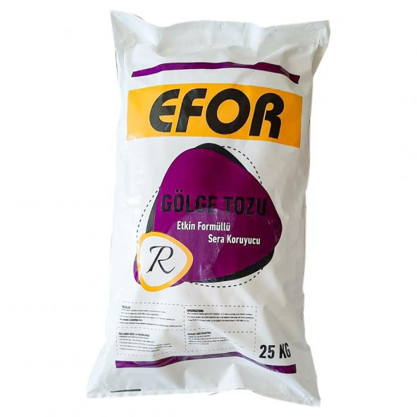 EFOR SERA GÖLGE TOZU DOĞAL GÖLGELEME TOZU 25 KG KİMYASAL VE BOYA YOKTUR ürün görseli 1