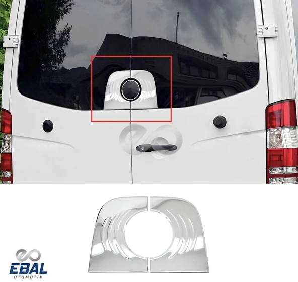 VW CRAFTER KROM ARKA AMBLEM ÇERÇEVE 2 PRÇ 2006-2016 Arası P.ÇELİK ürün görseli 1