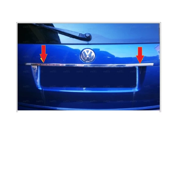VW Golf 5 Plus Krom Bagaj Çıtası 2004 Üzeri P. Çelik ürün görseli 1