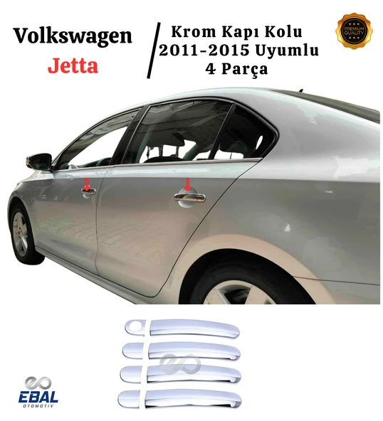 VW Jetta Krom Kapı Kolu 4 kapı 2011-2015 P. Çelik - Resim 2