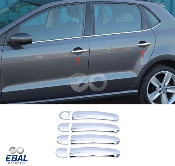 Skoda Octavia A5 Facelift Krom Kapı Kolu 4 Kapı 2008-2013 P.Çelik ürün görseli 1