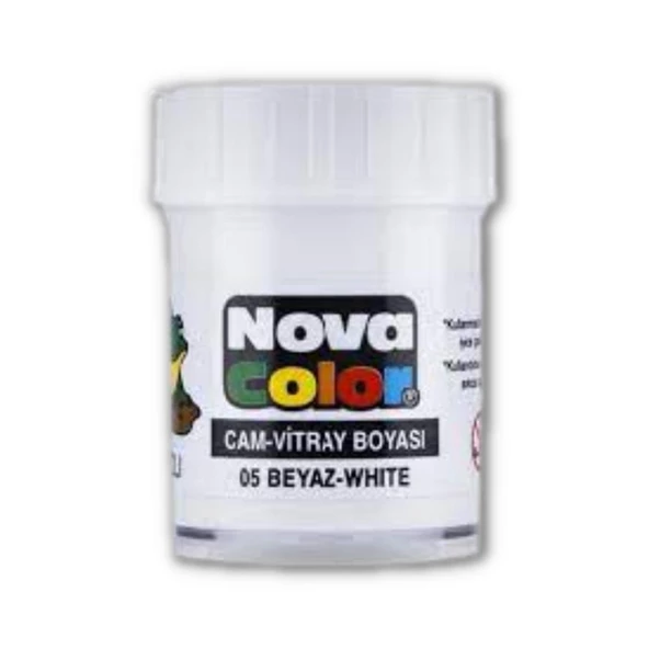 Cam Boyası Vitray Boyası 25 ml 1 Adet Nova Color Su Bazlı Renkli Cam Vitray Boyası 1 Adet 25 ml ürün görseli 1