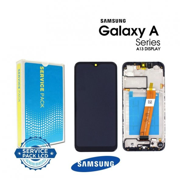 Samsung A135 A13 Lcd Ekran + Dokunmatik Çıtalı 100 Kvk Orjinal ürün görseli 1