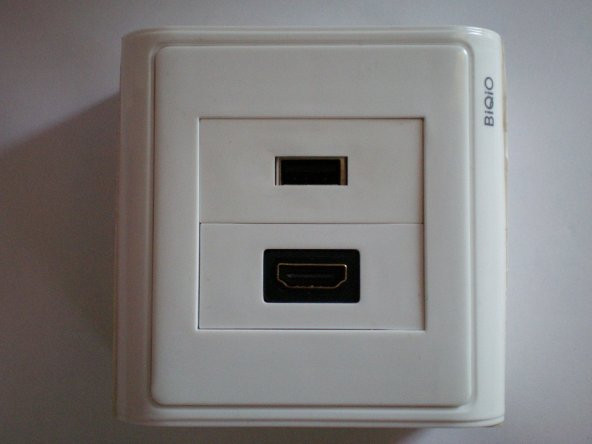 Sıva Üstü USB2.0+HDMI Duvar Prizi - Resim 3