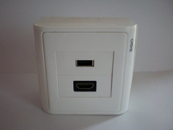 Sıva Üstü USB2.0+HDMI Duvar Prizi - Resim 5