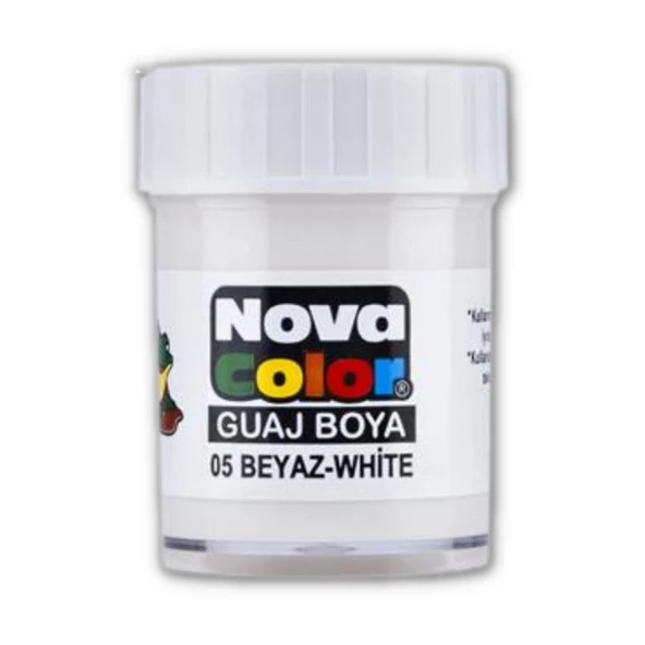 Guaj Boya 25 ml Tek Renk 1 Adet Nova Color Su Bazlı 25 ml Guaj Boya 1 Adet ürün görseli 1