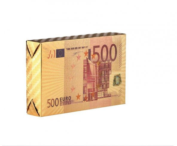 İskambil Kağıdı Euro Baskılı Altın Renk Plastik Parlak Su Geçirmez Poker Oyun Kartı ürün görseli 1