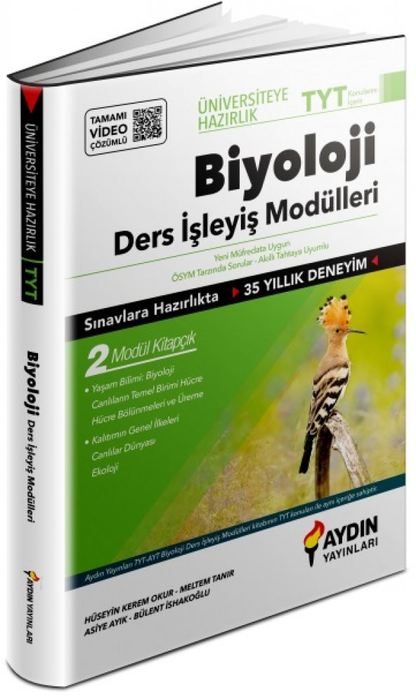 Aydın Tyt Biyoloji Ders İşleyiş Modülleri 2023 ürün görseli 1