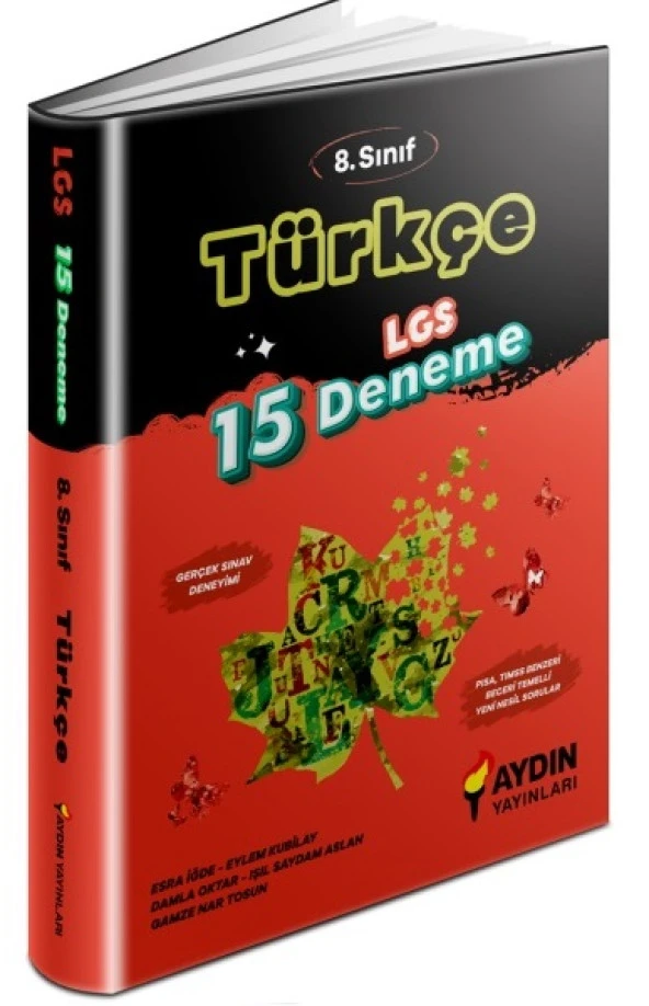 Aydın 2024 8. Sınıf Türkçe 15 Deneme ürün görseli 1