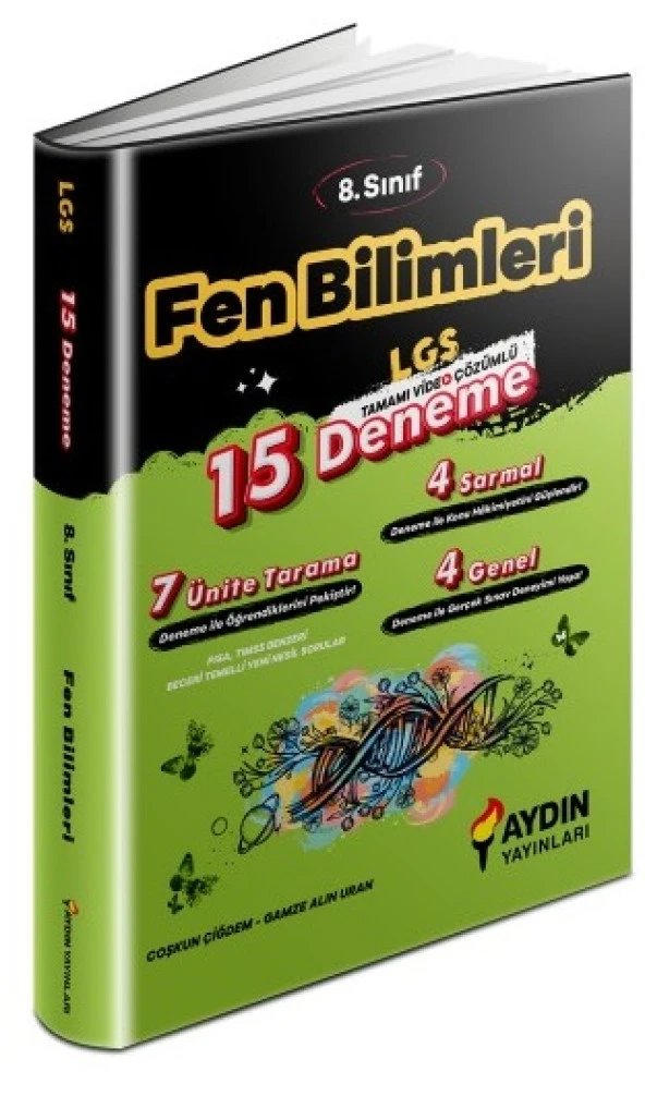 Aydın 2024 8. Sınıf Fen Bilimleri 15 Deneme ürün görseli 1