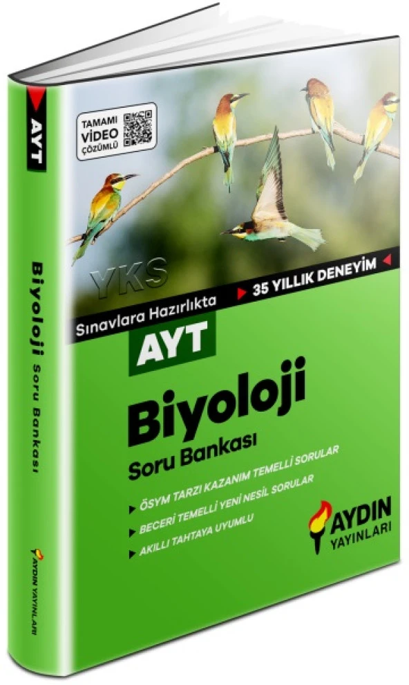 Aydın 2024 Ayt Biyoloji Soru Bankası ürün görseli 1