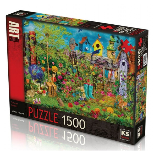 KS Games 1500 Parça Summer Garden Puzzle Aimee Stewart ürün görseli 1