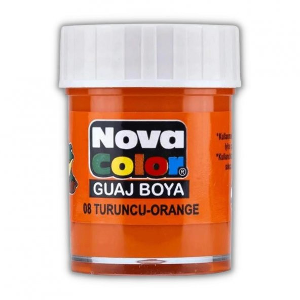 Turuncu Guaj Boya 25 ml 1 Adet Nova Color Su Bazlı 25 ml Guaj Boya Turuncu 1 Adet ürün görseli 1