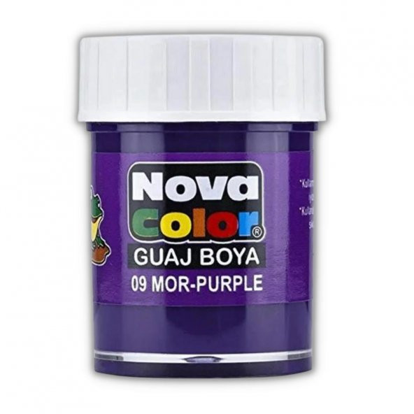 Mor Guaj Boya 25 ml 1 Adet Nova Color Su Bazlı 25 ml Guaj Boya Mor 1 Adet ürün görseli 1