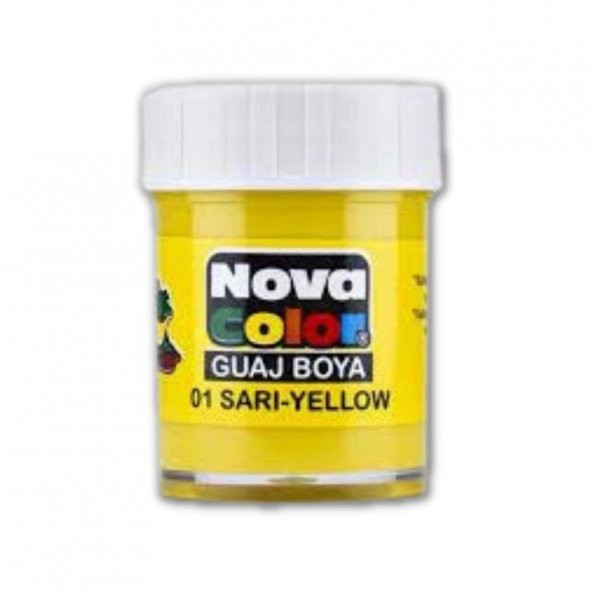 Sarı Guaj Boya 25 ml 1 Adet Nova Color Su Bazlı 25 ml Guaj Boya Sarı 1 Adet ürün görseli 1
