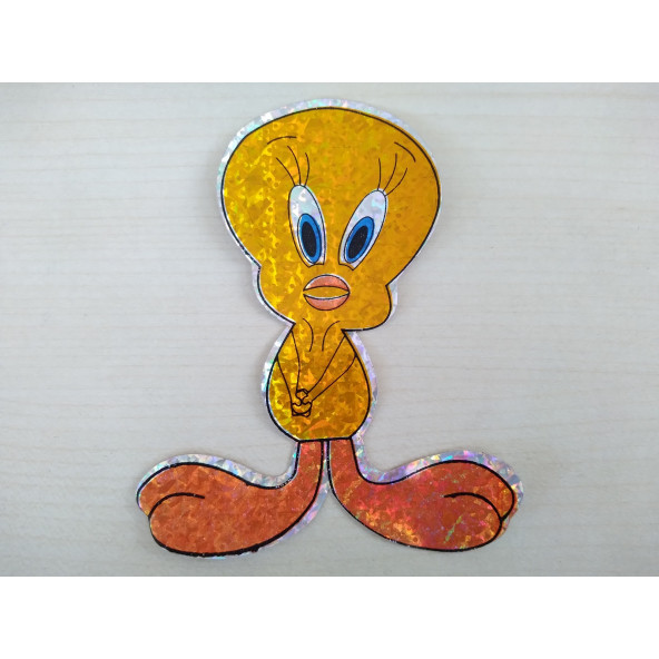 Tweety STİCKER 11x9cm - Tweety ETİKETİ - Tweety ÇIKARTMASI ürün görseli 1