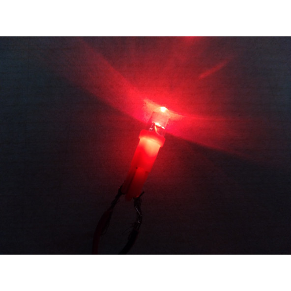 T5 DİPSİZ LED AMPUL KIRMIZI (İTHAL) 12V (2ADET FİYATI) T5 TORPİDO, GÖSTERGE MİNİ DİPSİZ AMPUL ürün görseli 1