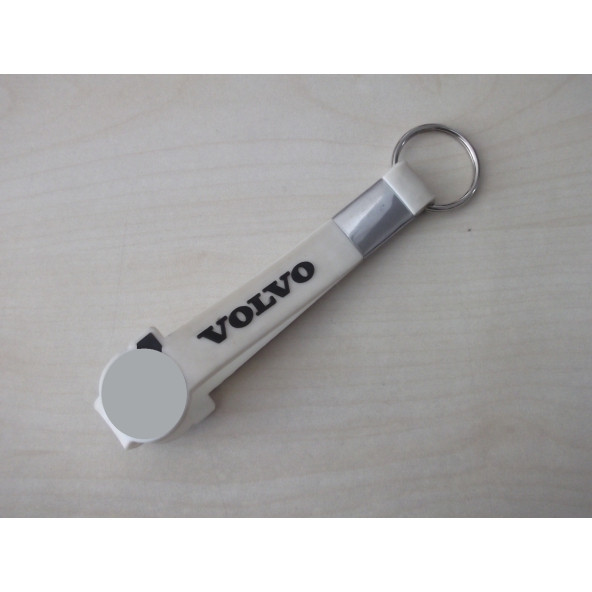 VOLVO ANAHTARLIK BEYAZ ELASTİK (VOLVO MASKOT) VOLVO OTO ANAHTARLIĞI ürün görseli 1