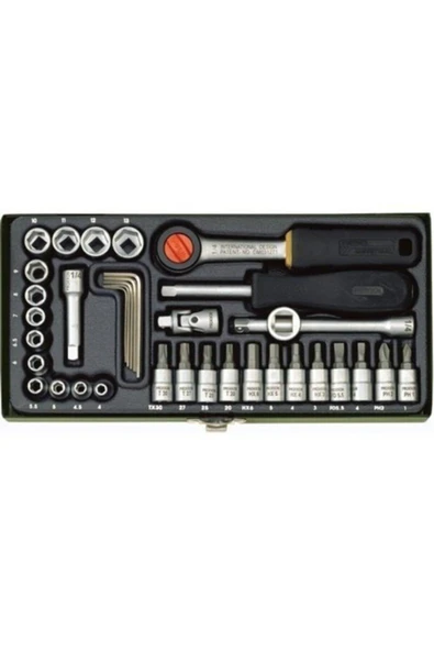 PROXON 1/4" 36 PRÇ LOKMA+BİTS TK23080 ürün görseli 1