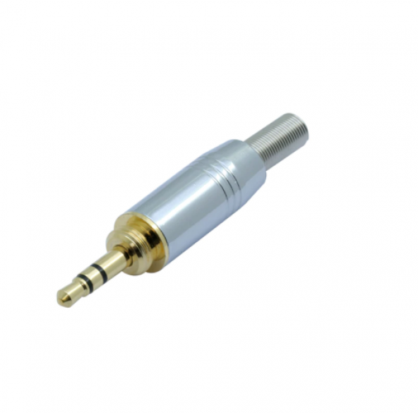3.5 mm TRS Stereo Erkek Kaliteli Vidalı Jack ürün görseli 1