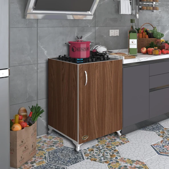 Kenzlife ocak dolabı benek cvz 85*60*56 hazır mutfak ankastre gömme ocak için arkalıksız ürün görseli 1