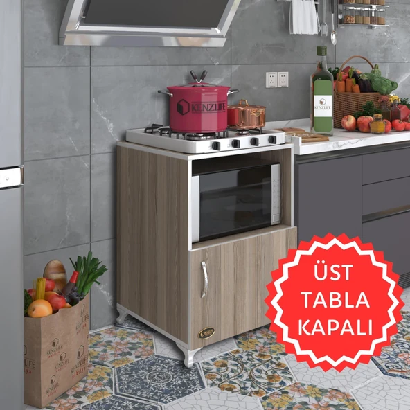 Kenzlife ocak dolabı revbahar crd 85*60*56 hazır mutfak klasik set üstü ocak için arkalıksız ürün görseli 1