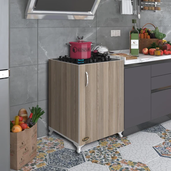 Kenzlife ocak dolabı benek crd 85*60*56 hazır mutfak ankastre gömme ocak için arkalıksız ürün görseli 1
