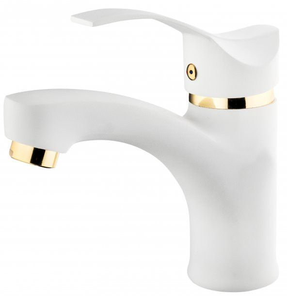 Gms Akdeniz AKD300 Beyaz Altın Lavabo Bataryası ürün görseli 1