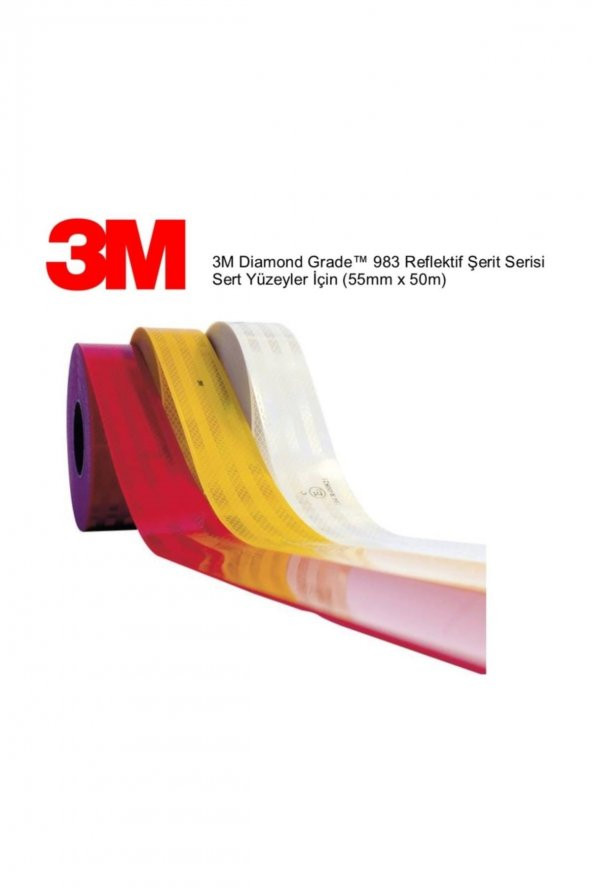 Sarı Diamond Grade™ 983 Reflektif Şerit 10 Mt Sarı - Resim 3