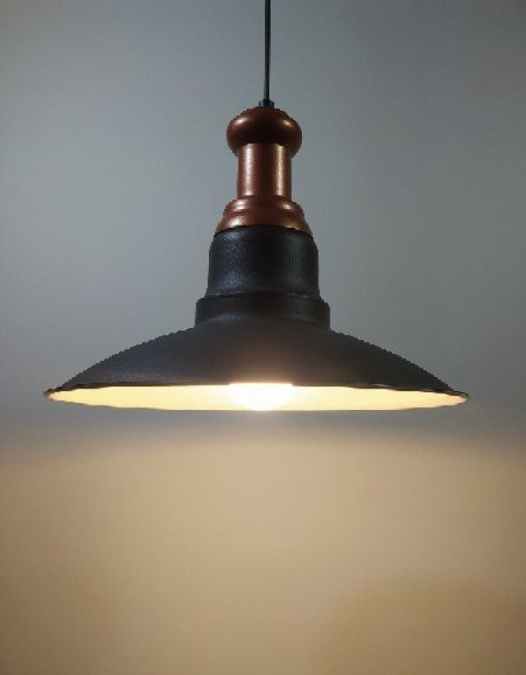 MYLİGHTS  RETRO RUSTİK VİNTAGE BAKIR ASKILI METAL SARKIT AVİZE ürün görseli 1